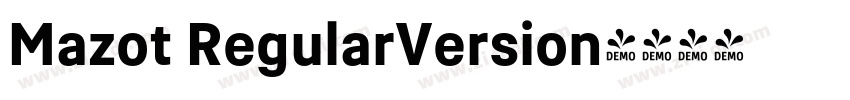 Mazot RegularVersion字体转换